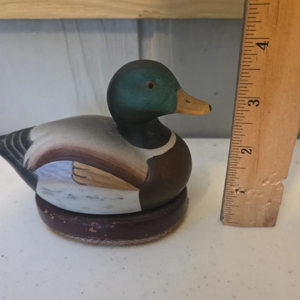 Ceramic Duck Shoe Polisher Buffer Lint Remover Vintage Man Cave Barbershop Decor